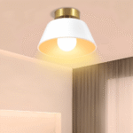 Plafonnier LED métallique rétro noir et blanc – Image 17