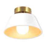 Plafonnier LED métallique rétro noir et blanc – Image 15