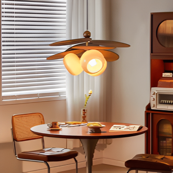 Suspension en rotin tressé