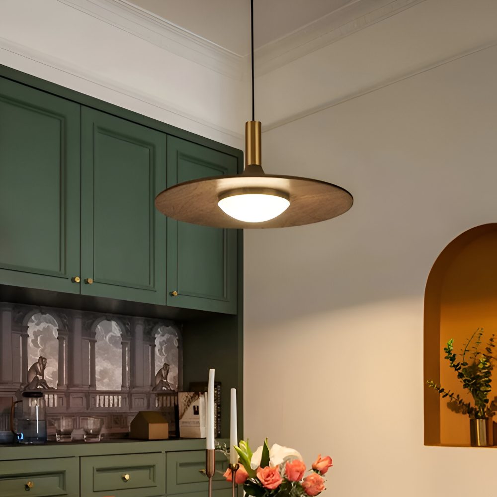 WalnutPendantLight-1 Suspension walnut – Image 1