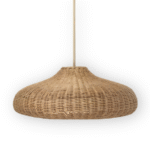 Suspension Vintage en rotin fait main – Image 11