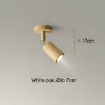 Plafonnier cylindrique Spot en bois – Image 13