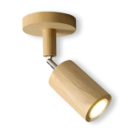 Plafonnier cylindrique Spot en bois – Image 17