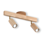 Plafonnier cylindrique Spot en bois – Image 21